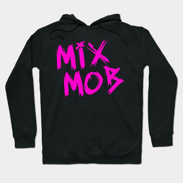 Mix Mob Lettering Logo (Pink) Hoodie by Mix Mob